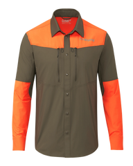 Upland Sporter Shirt | Major Brown/Blaze Orange
