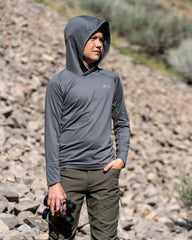 Youth Gila LS Hoodie | Stone
