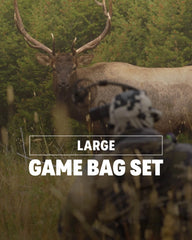 Elk/Caribou Large Game Bag Set | White-Orange