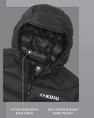 Super Down LT Hooded Jacket | Black