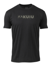 KUIU Topo Block Logo T-Shirt | Black