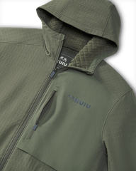 Blockfield Fleece Hoodie | Dark Sage