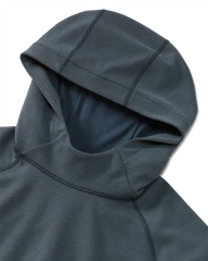 Canyon Waffle Hoodie | Steel Blue Heather
