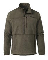 Sherpa Fleece Zip Pullover | Ash