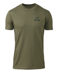 KUIU Here to Hunt Back Logo T-Shirt | Military Green