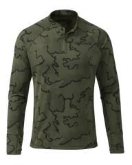 Ridgepoint Fleece Henley | Olive Tonal