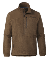 Sherpa Fleece Zip Pullover | Grizzly
