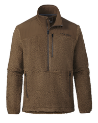 Sherpa Fleece Zip Pullover | Grizzly