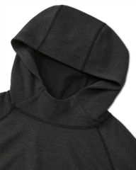 Canyon Waffle Hoodie | Black Heather