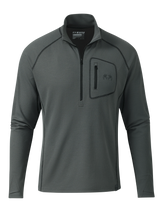 PRO Merino 200 Zip-T | Gunmetal