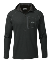 PRO Merino 200 Zip-T Hoodie | Black