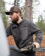 Base Camp Hooded Sweater | Heather Black