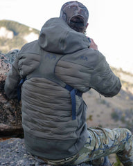 Axis Thermal Hybrid Hooded Jacket | Black-Gunmetal