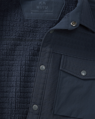 Blockfield Fleece Shirt Jacket | Steel Blue