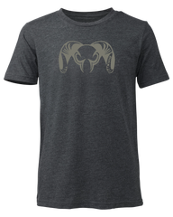 Youth Engraved Ram T-Shirt | Charcoal