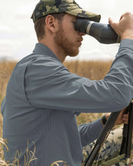 Mesa Vented LS Snap Shirt | Slate