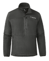 Sherpa Fleece Zip Pullover | Asphalt