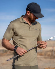 KUIU Performance Polo Topo | Gunmetal Topo