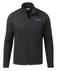 Base Camp Full Zip Sweater | Heather Black