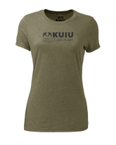 KUIU Women’s Topo Here to Hunt T-Shirt | Military Green