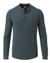 Canyon Waffle Henley | Steel Blue Heather