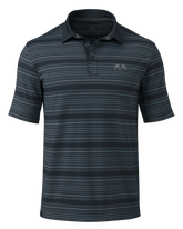 KUIU Performance Polo Stripe | Steel Blue Stripe