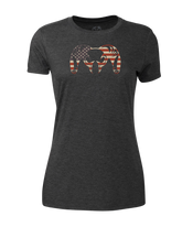 Women's Solid Patriotic Ram T-Shirt | Charcoal