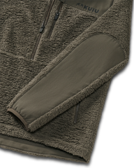 Sherpa Fleece Zip Pullover | Ash
