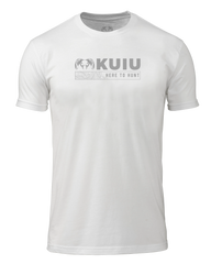 KUIU Topo Here to Hunt T-Shirt | White