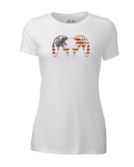 Women's Solid Patriotic Ram T-Shirt | White