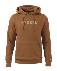 KUIU Topo Block Logo Hoodie | Saddle