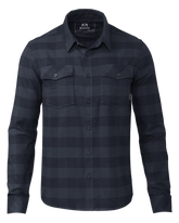 Field Flannel Shirt | Steel Blue Buffalo Check