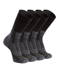 StrongWool Hybrid Crew Sock 4-Pair Pack | Grey Green