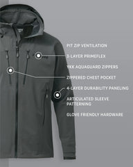 Yukon TR Rain Jacket | Gunmetal