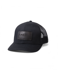 Inner Circle Leather Patch Hat | Black/Black