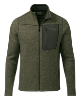 Base Camp Full Zip Sweater | Olive Heather