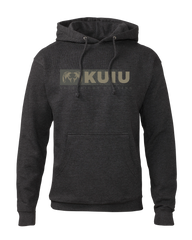 KUIU Distressed Logo Hoodie | Charcoal