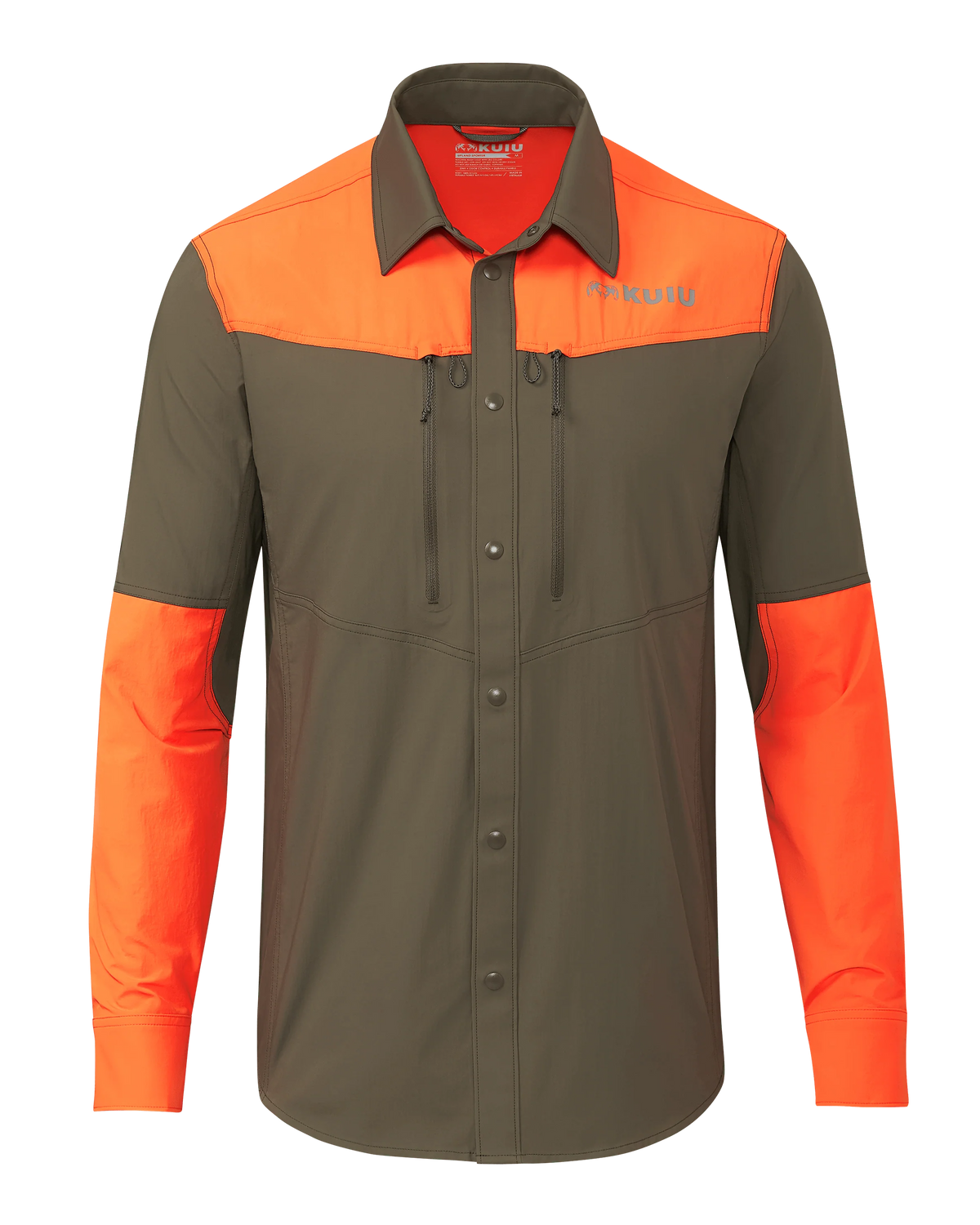 Upland Sporter Shirt | Major Brown/Blaze Orange