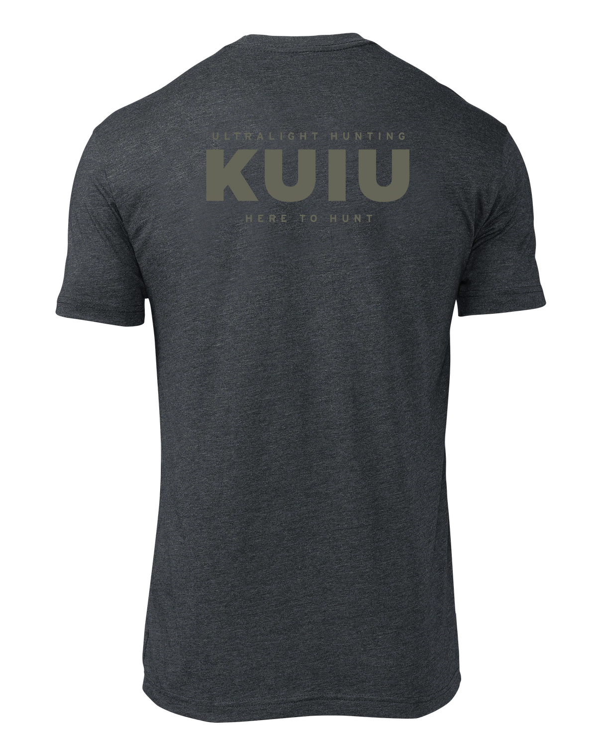 KUIU Here to Hunt Back Logo T-Shirt | Charcoal