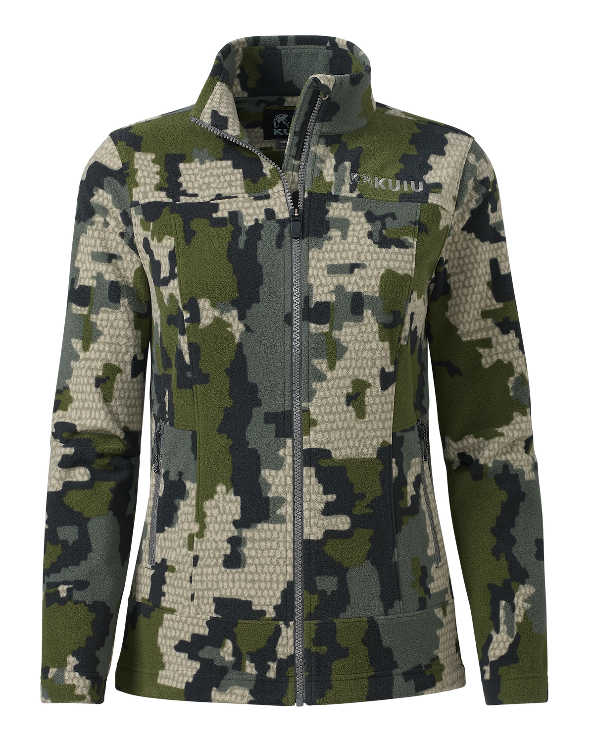 Women's Border Fleece Full Zip | Verde
