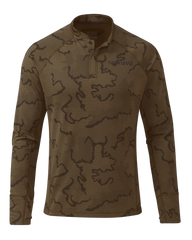 Ridgepoint Fleece Henley | Coyote Brown Tonal