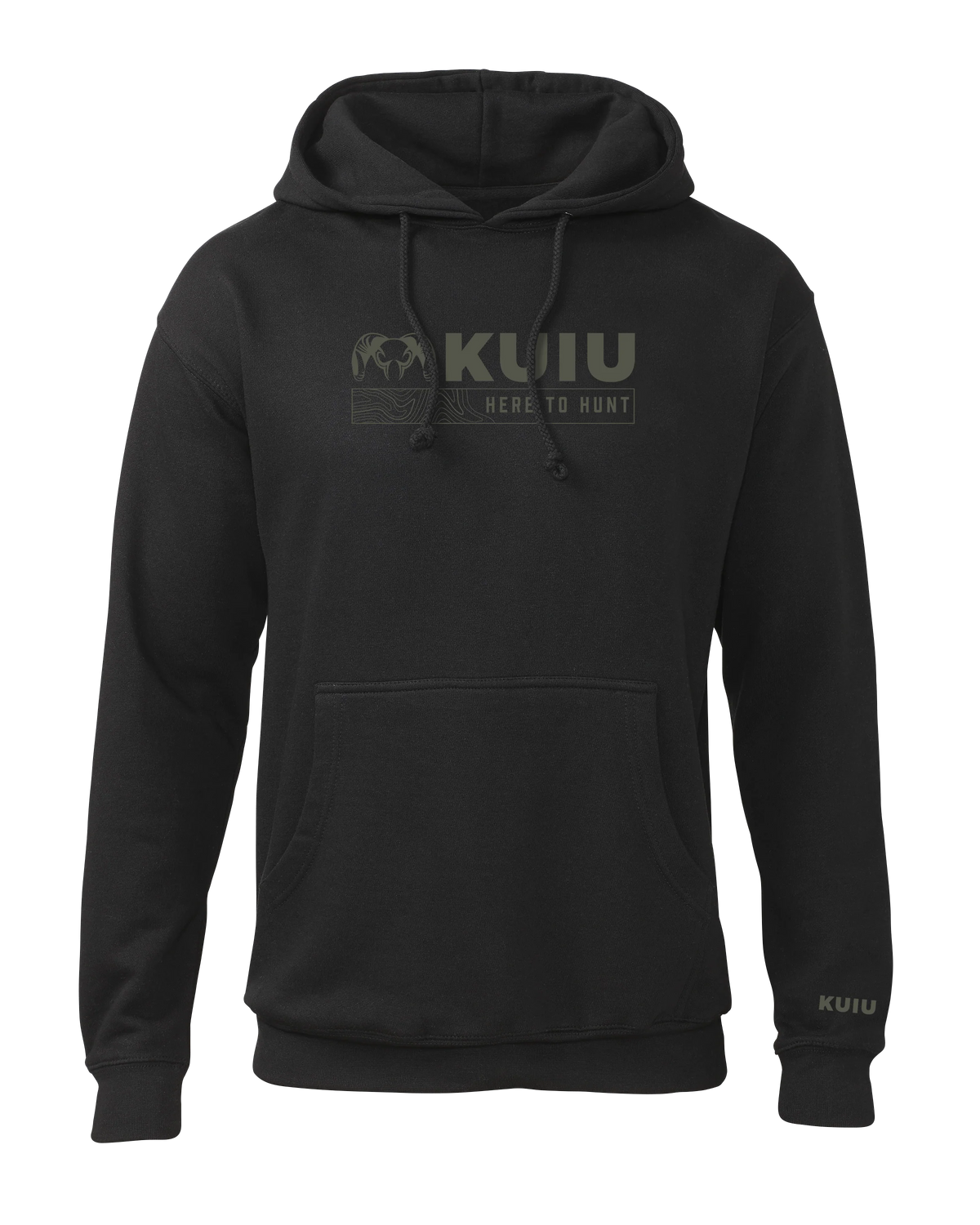 KUIU Topo Here to Hunt Hoodie | Black