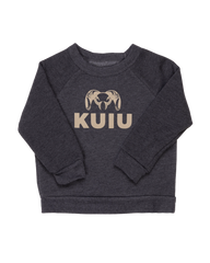 Toddler Stacked Logo Crewneck Sweatshirt | Khaki