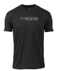 KUIU Topo Block Logo T-Shirt | Black