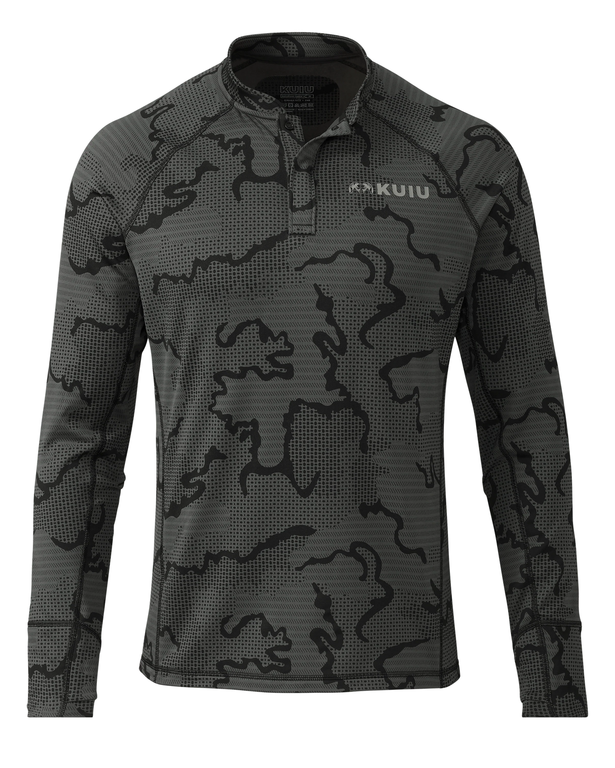 Ridgepoint Fleece Henley | Black Tonal