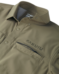 Mesa Vented LS Snap Shirt | Khaki