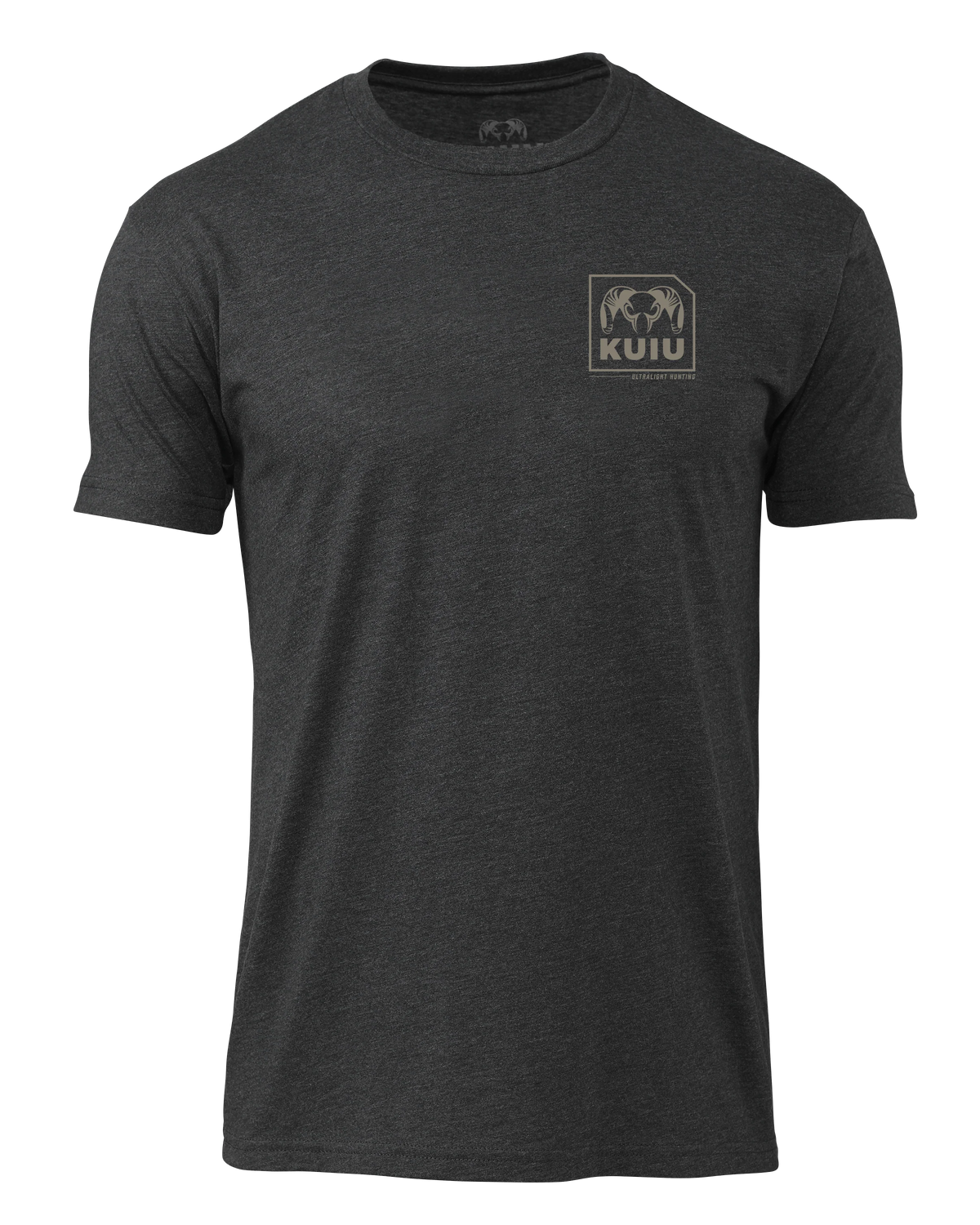 KUIU Square Chest Logo T-Shirt | Charcoal
