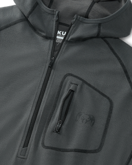 PRO Merino 200 Zip-T Hoodie | Gunmetal