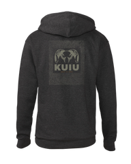 KUIU Topo Back Logo Hoodie | Charcoal