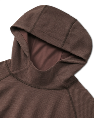 Canyon Waffle Hoodie | Cedar Heather